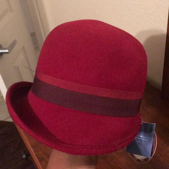 Scala Wool Red Dress Hat - Picture 4 of 7